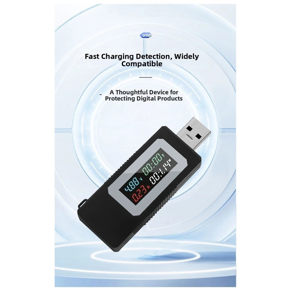 KWSV30 USB Tester Voltage Current Meter Power Capacity Detector with HD Display