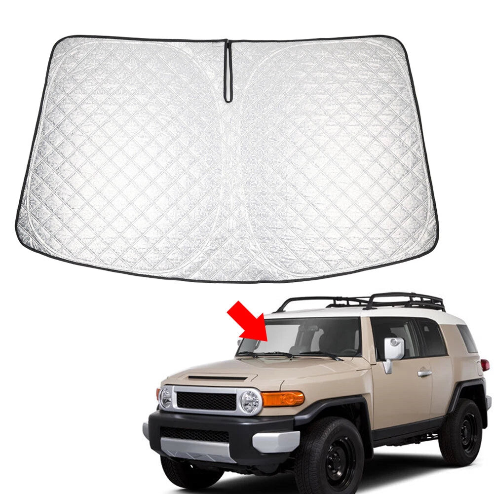 Foldable Windshield Sun Shade for Toyota FJ Cruiser (2007–2014)