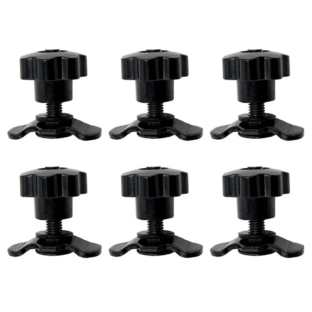 6pcs M8 Star Handle Screws for Boat Rail (20-45mm)