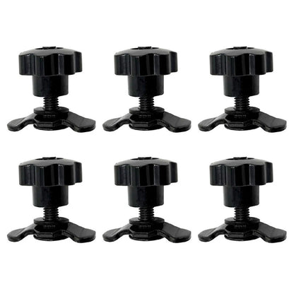 6pcs M8 Star Handle Screws for Boat Rail (20-45mm)