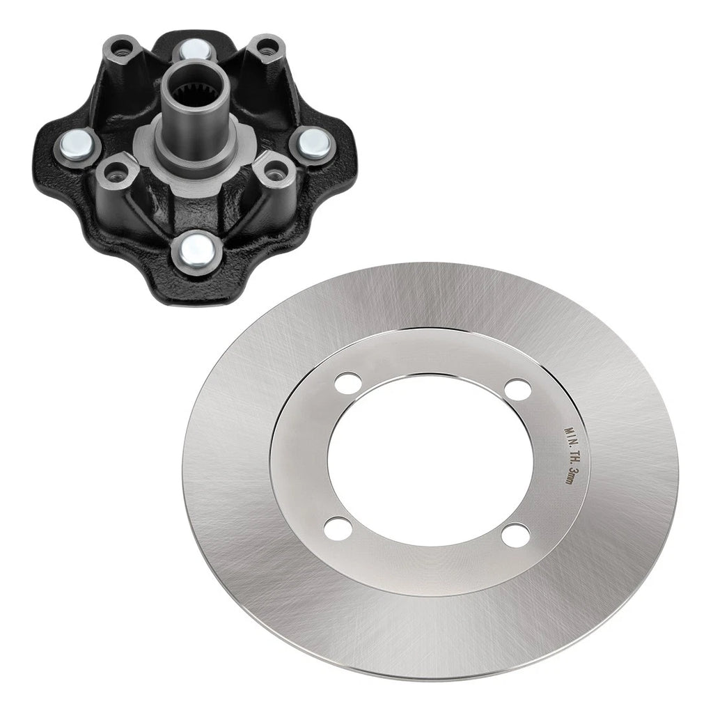 Front Wheel Hub & Brake Disc Rotor for Suzuki Eiger 400 (2002–2007)