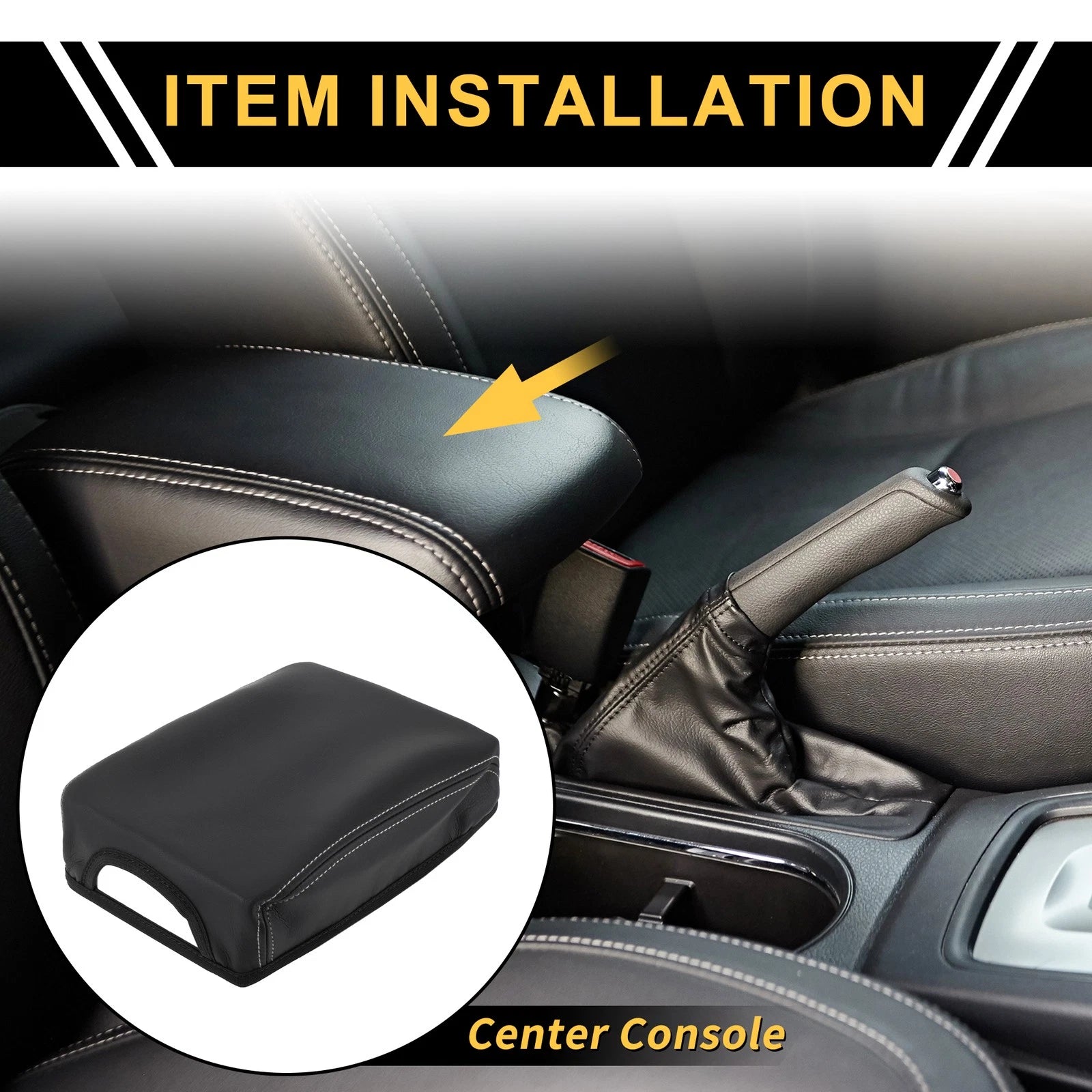 Center Console Lid Armrest Cover Replacement for Toyota Tacoma 2016–2020