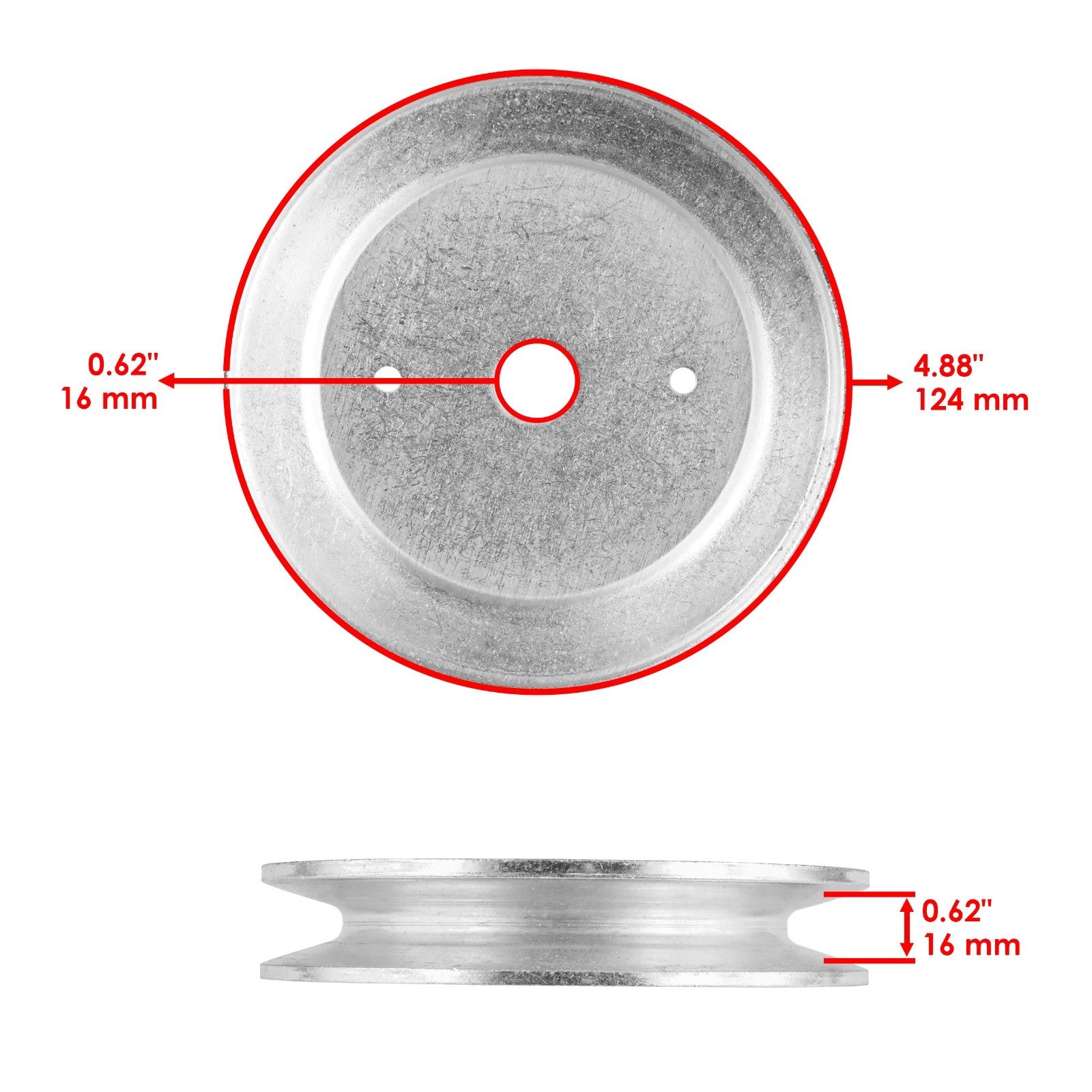 Deck Spindle Pulley Blade Assembly for Poulan 48 Inch Riding Mower (2005–2009)