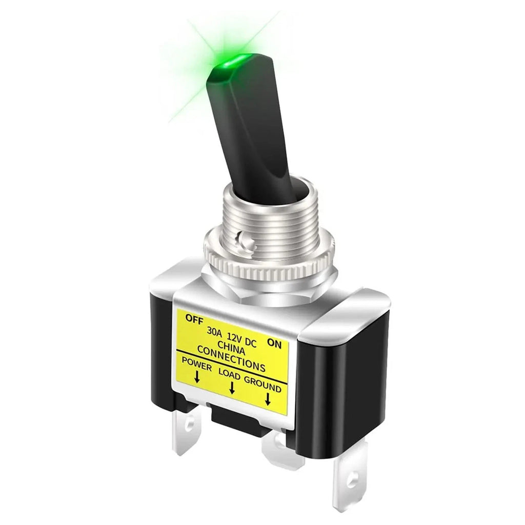 12V 30A Car Turn Switch with LED SPST for (ASW07D2)