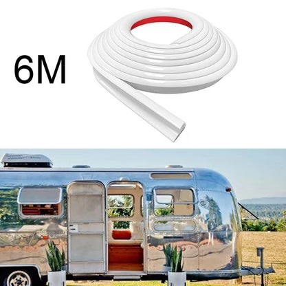 6M Weather Resistant RV Rain Gutter with J Shape (Universal Fit)
