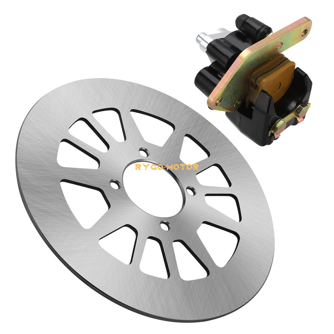 Rear Brake Disc Rotor & Caliper for Yamaha Warrior 350 YFM350X (1990–2004)