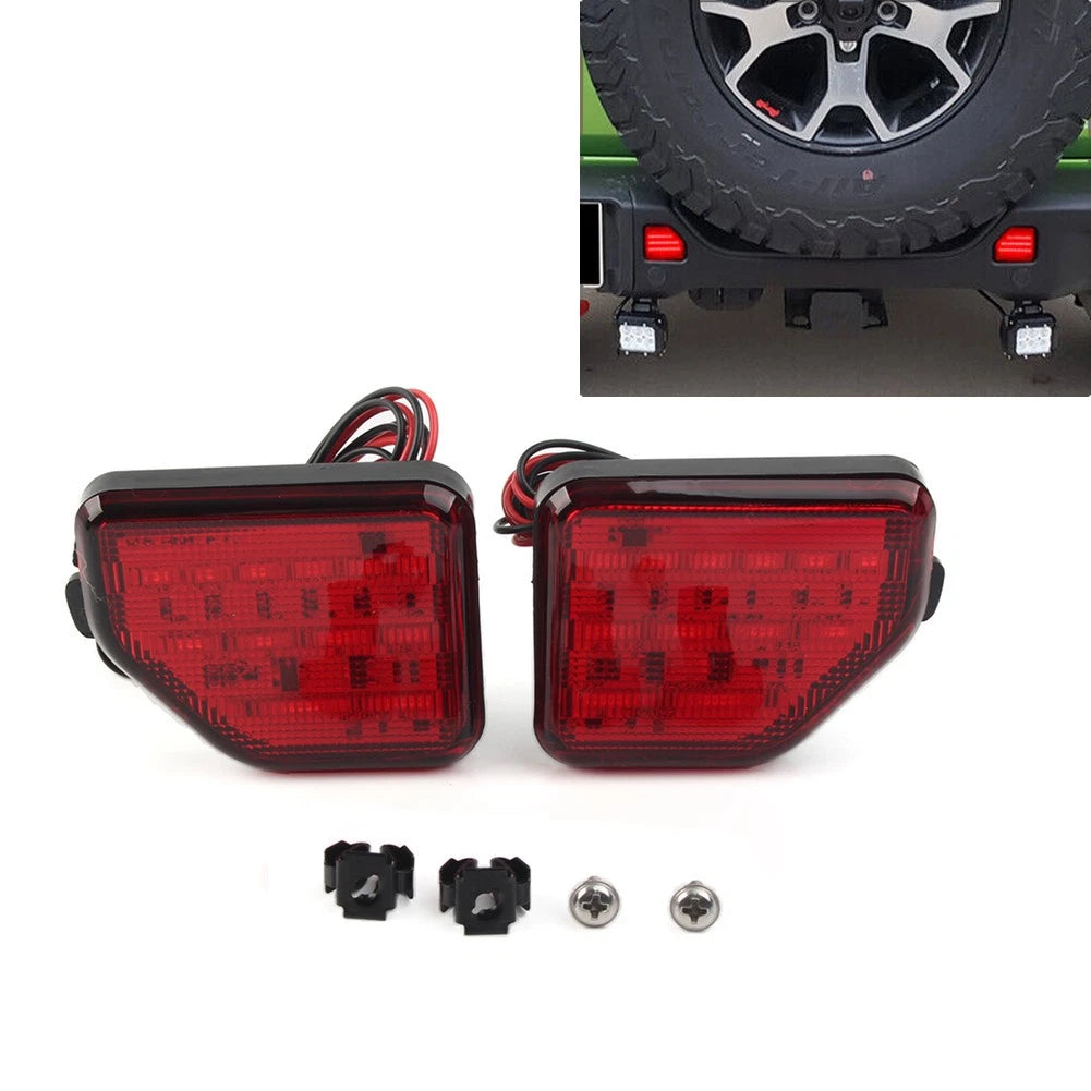 Rear Bumper Reflector Light for Jeep Wrangler JL (2018–Present) Red