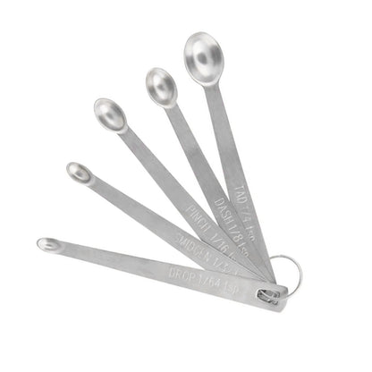 5-Pack Stainless Steel Measuring Spoons for Kitchen Baking (No Years)
