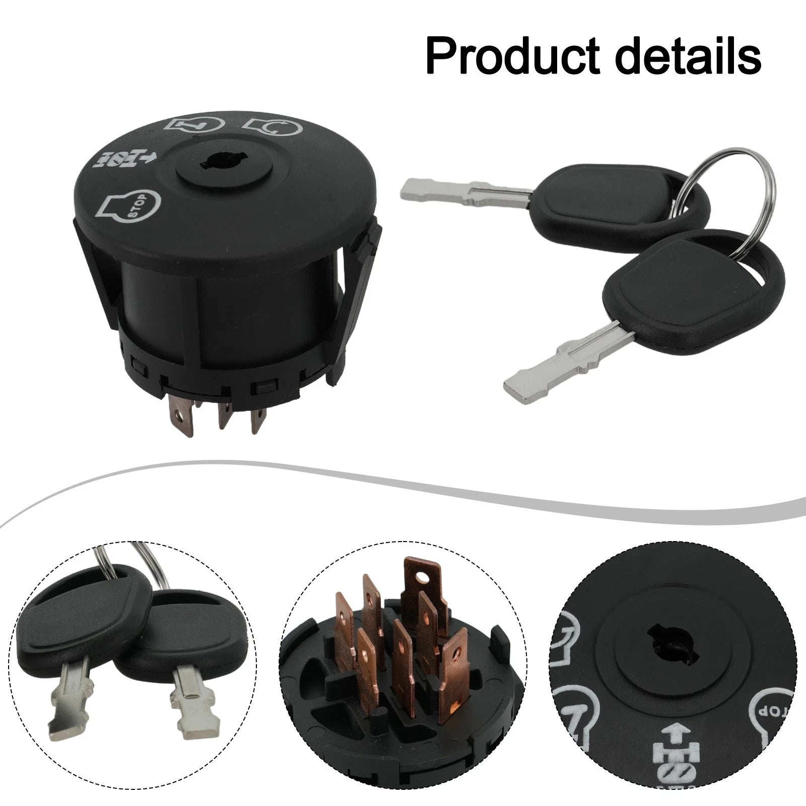 Ignition Switch with 2 Keys for Cfm HS Models