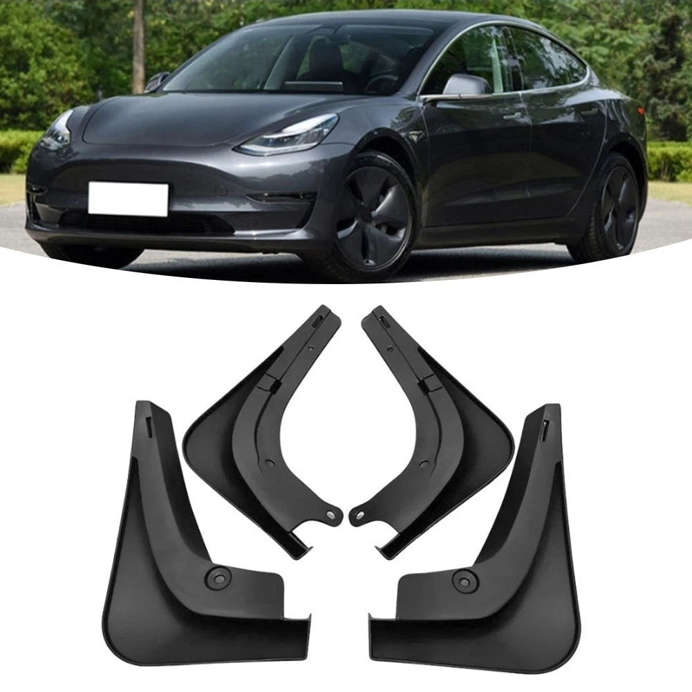 Premium PP Mud Flaps for Tesla Model 3 (2017 2023) Easy Maintenance Design