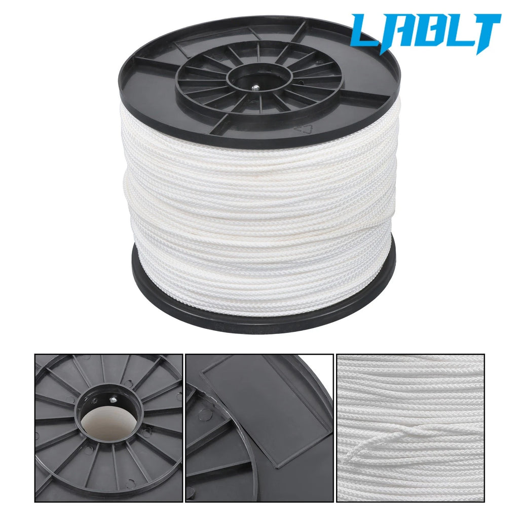 Hollow Braid Polypropylene Rope for Fishing & Flag Pole (1000 Ft)