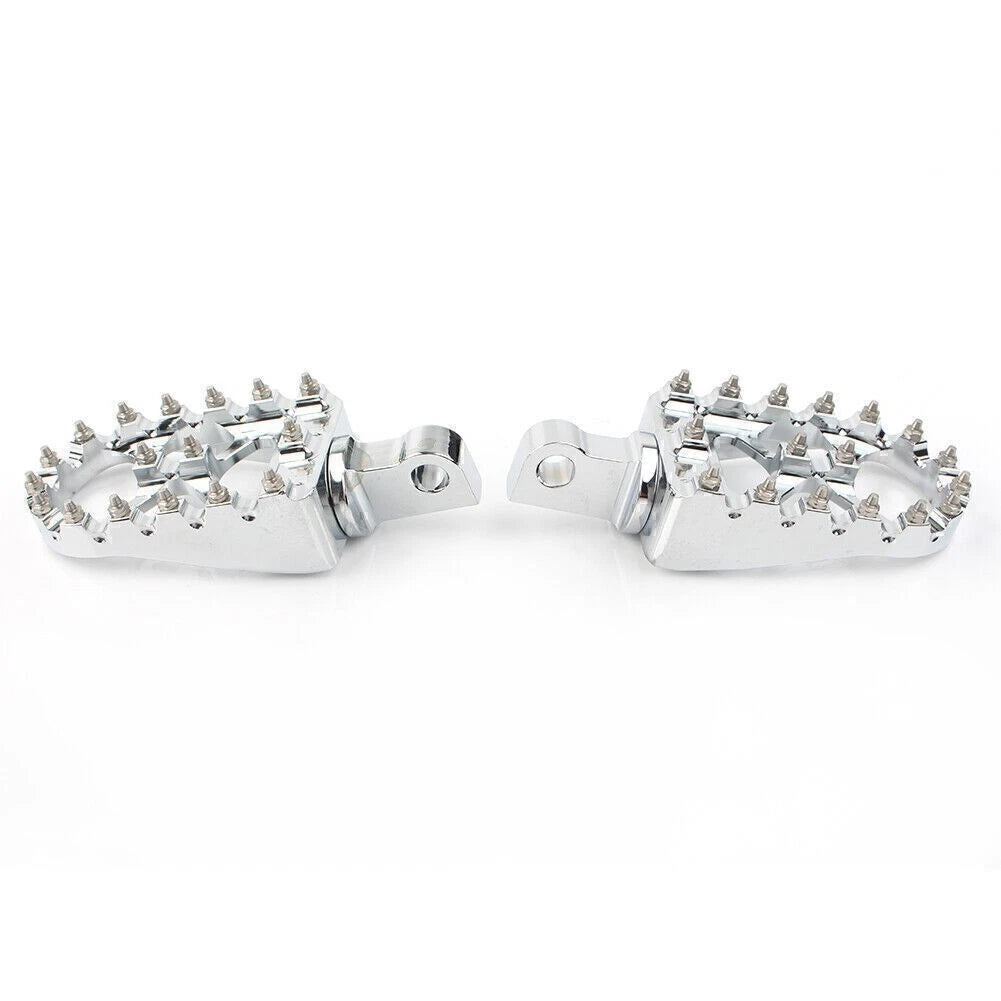Wide Foot Peg MX Style for Harley Dyna Sportster (2004–2023) Chrome
