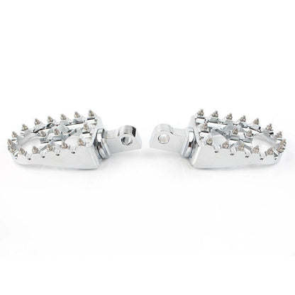 Wide Foot Peg MX Style for Harley Dyna Sportster (2004–2023) Chrome