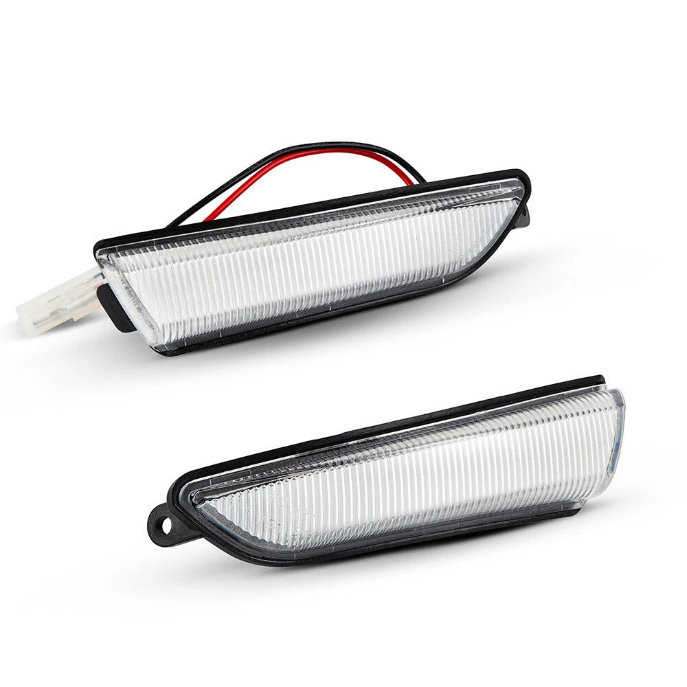 Clear LED Wing Side Mirror Blinker Turn Signal Lights for Chrysler 300 (2011–2023)