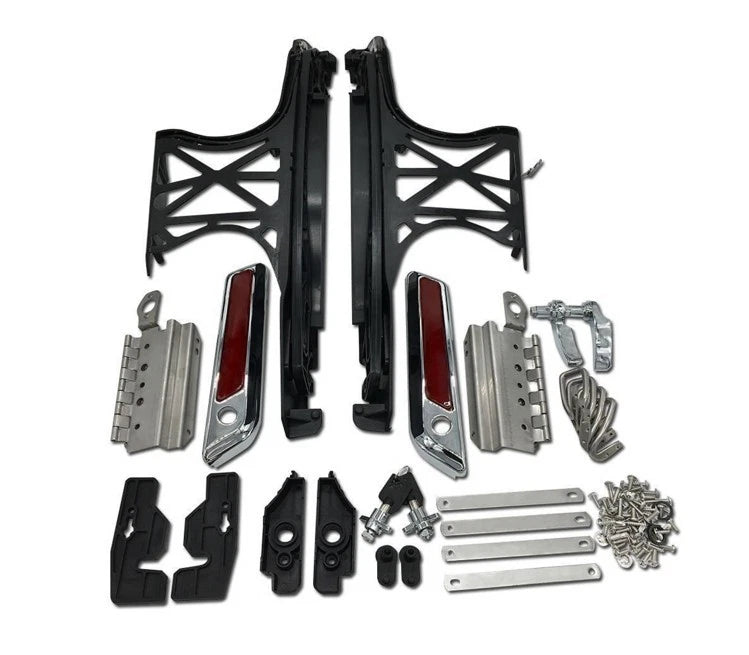 One Touch Opening Saddlebag Latch Lids Hardware Cover Kit for Harley (2014–2018)