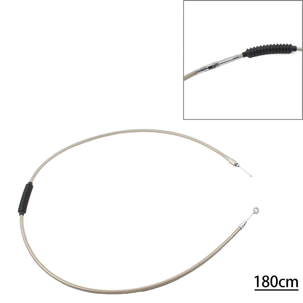 Stainless Clutch Cable for Harley Dyna FXDWG, Softail Fatboy, Road Glide