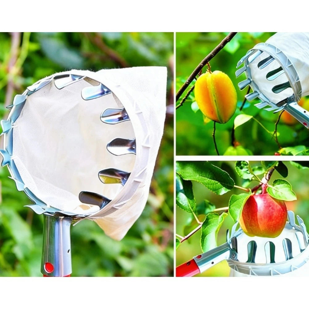 Adjustable Fruit Picker with Soft Cloth Bag - Lightweight Design