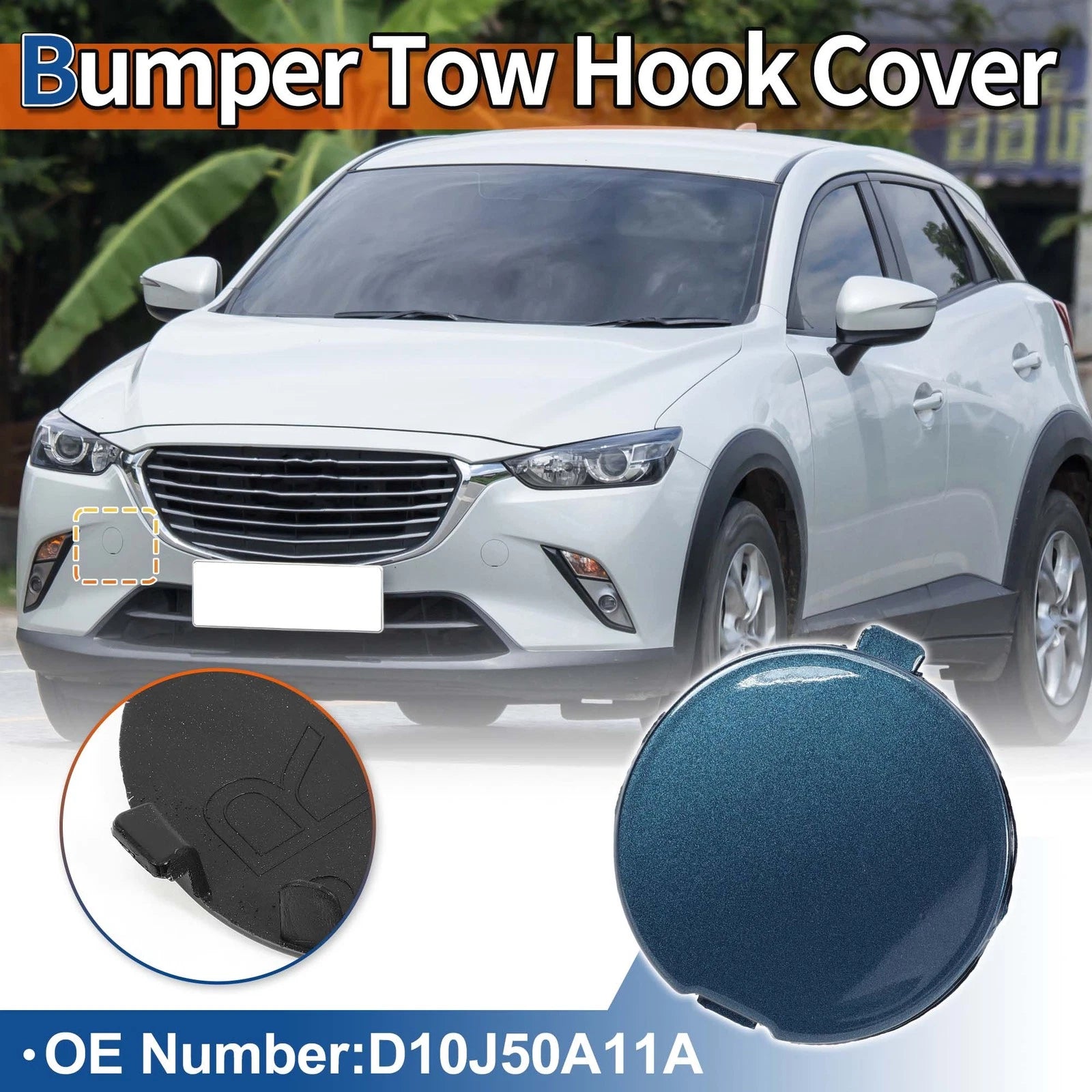 Front Tow Hook Cover Replacement for Mazda CX-5 (2012–2024)