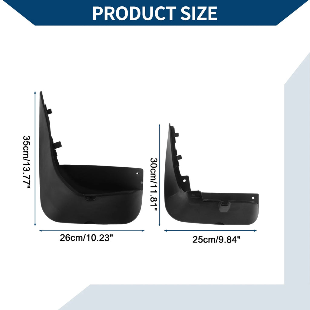Mud Flaps Splash Guards 1 Set for Mercedes-Benz S Class (2008–2014)