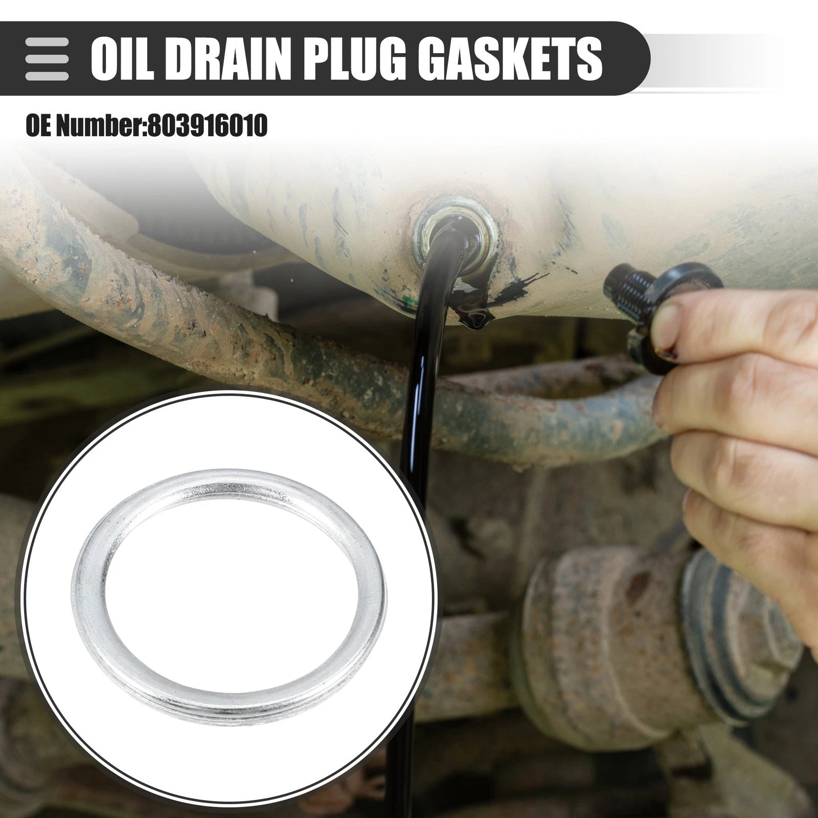 Oil Drain Plug Gasket Set for Subaru BRZ 2013–2020
