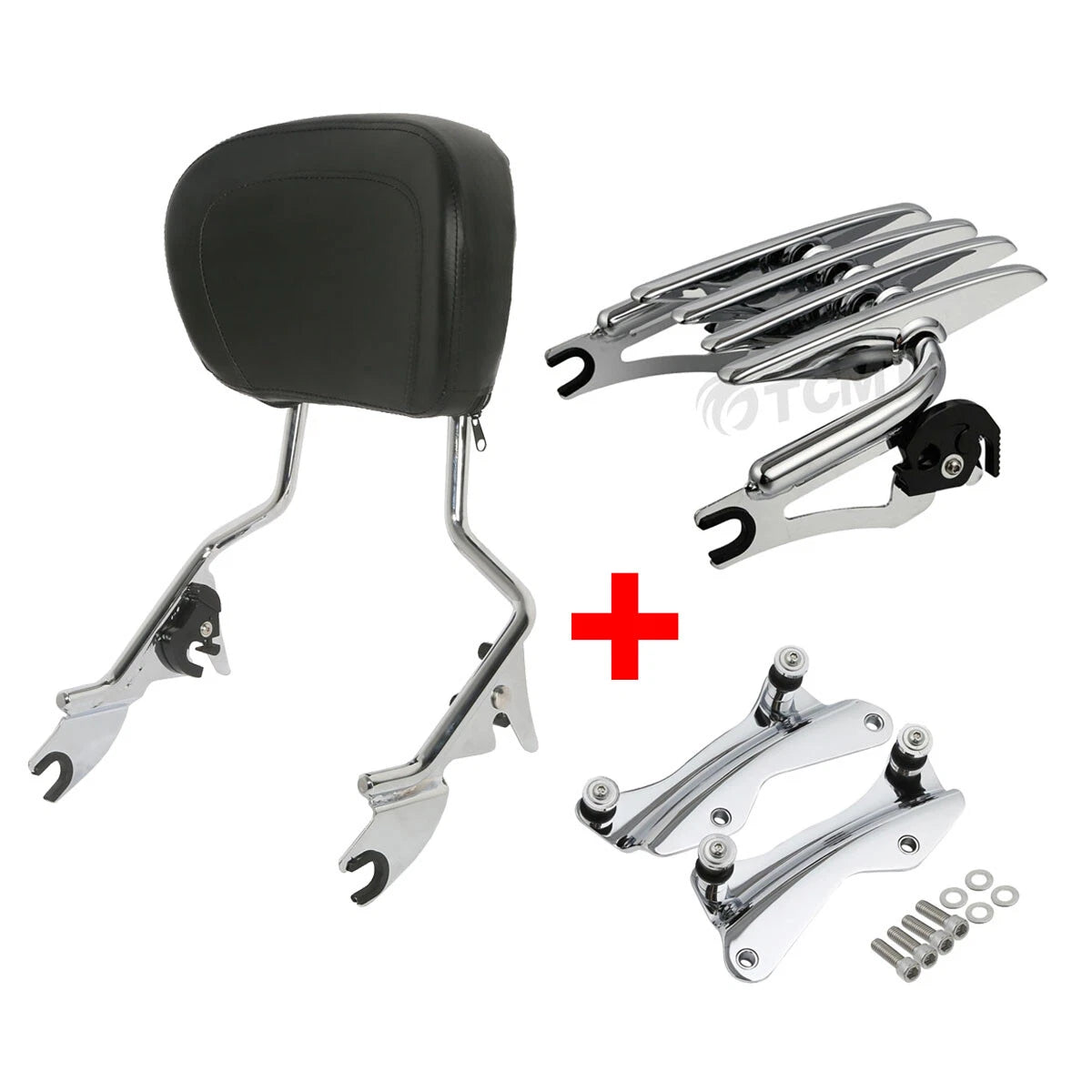 Sissy Bar Backrest Stealth Rack Dock Hardware for Harley Touring (2014–2024)