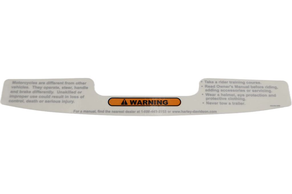 OEM Air Cleaner Warning for Harley-Davidson Softail & Dyna (1999–2005)