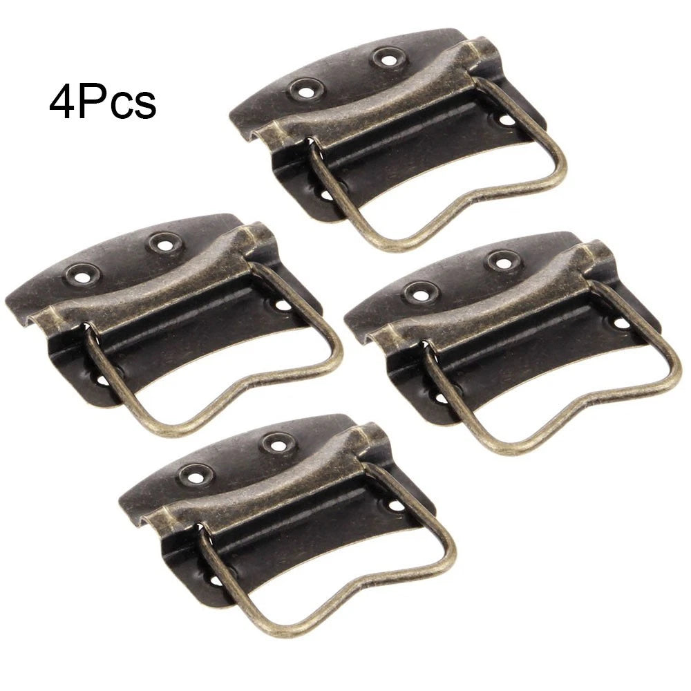 Set of 4 Antique Cabinet Pull Handles for Suitcase Toolbox Drawer
