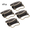 Set of 4 Antique Cabinet Pull Handles for Suitcase Toolbox Drawer