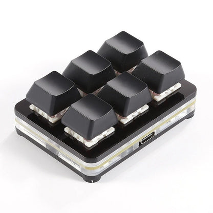 Compact 6 Key Mechanical Keyboard USB Wired RGB Programmable