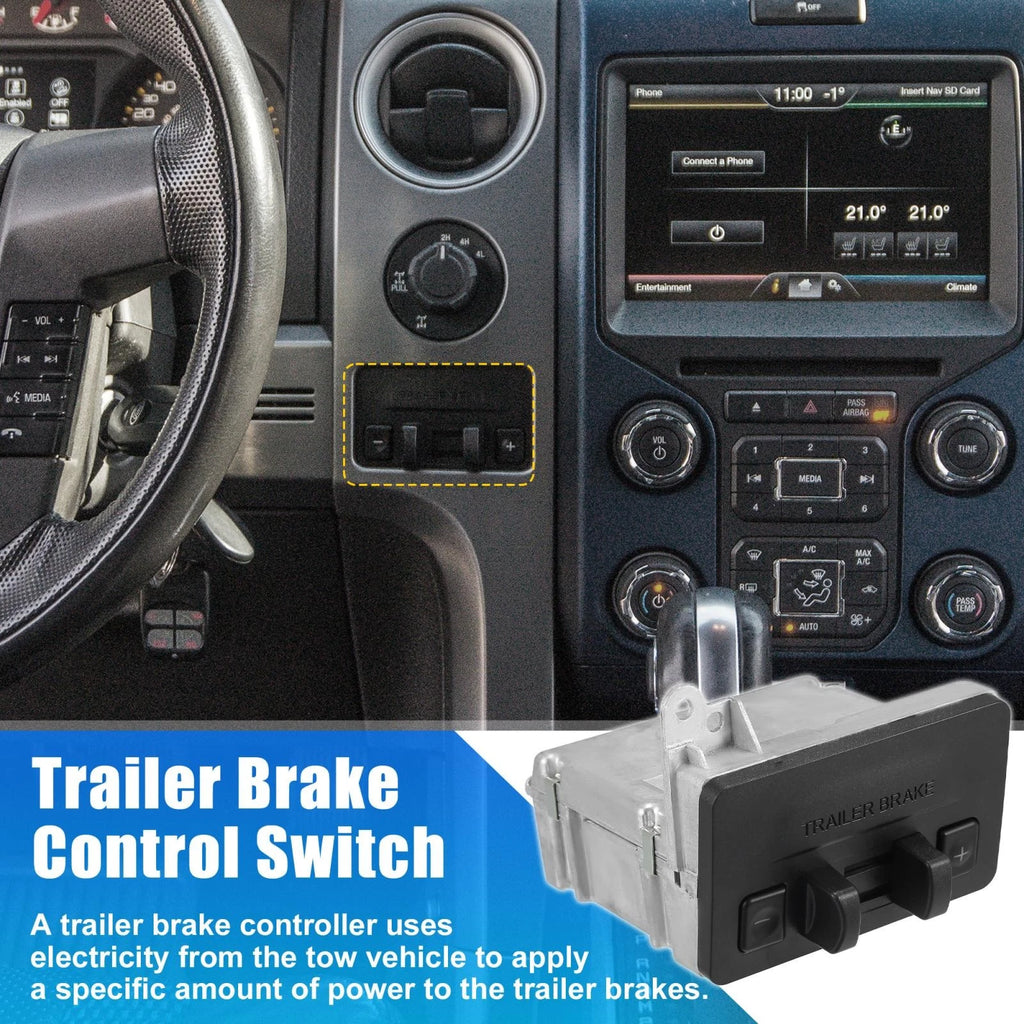 Trailer Brake Control Switch Replacement 3 Pcs for Ford F-150 (2011–2014)