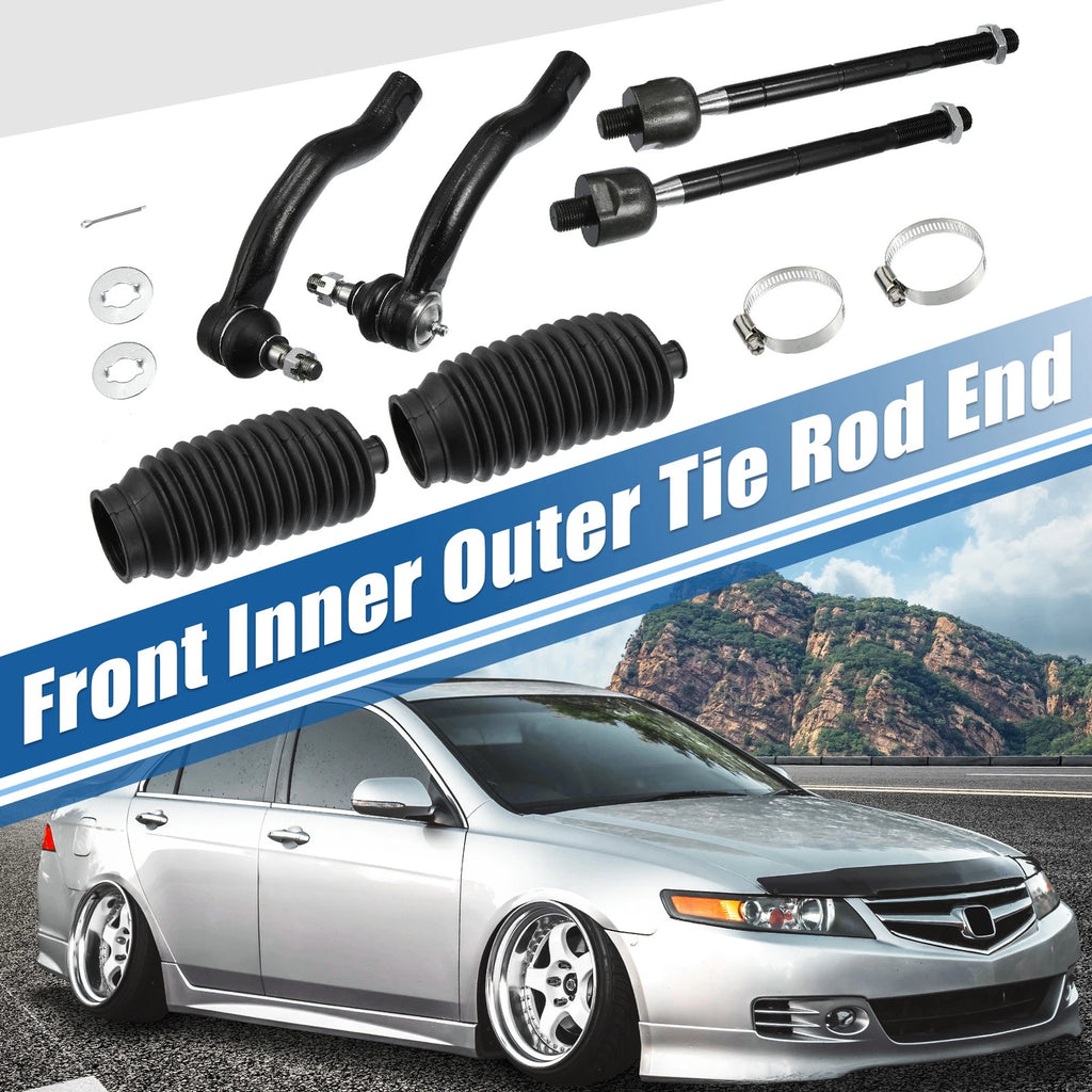 6pc Tie Rod End Links Kit Front Inner Outer for Toyota Hilux (2005–2015)
