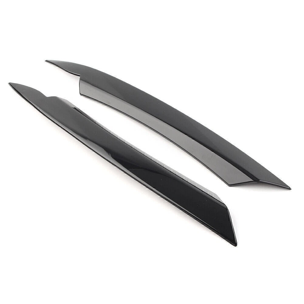 Glossy Black Headlight Lamp Cover Eyelid Trim for VW Passat B7 (2010–2014)