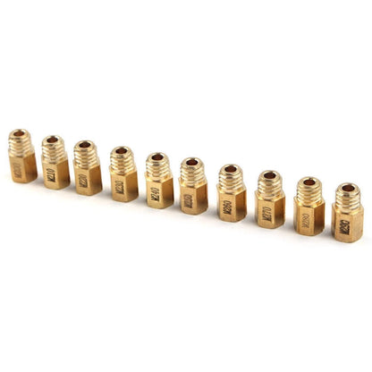 10 Pcs Hex Type Main Jets for Mikuni VM/TM/TMX Carburetor (200-290)
