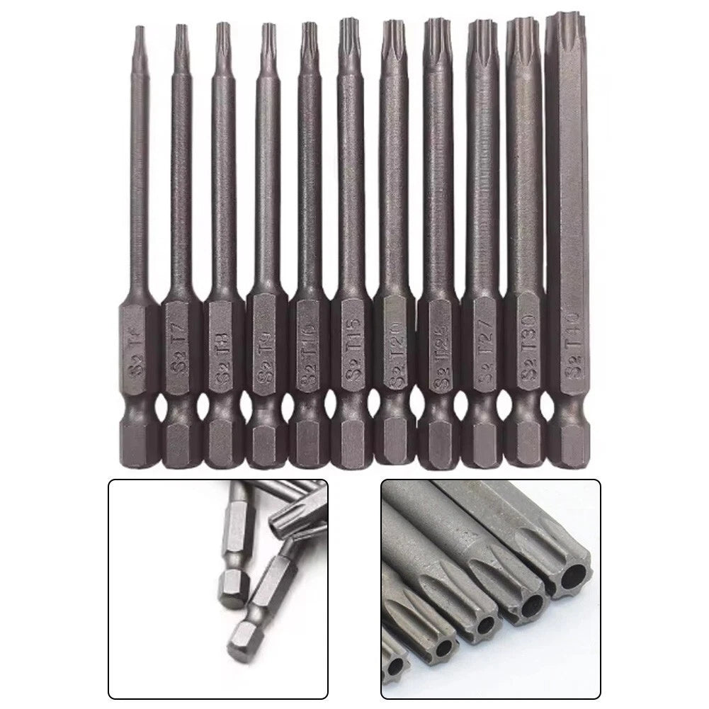 11pcs 75mm Hex Torx Screwdriver Bits Set