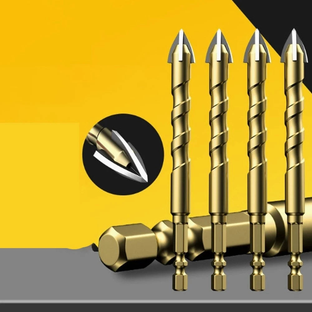 5PCS Eccentric Drill Bits for Glass Tile Concrete Wood Drilling Tools