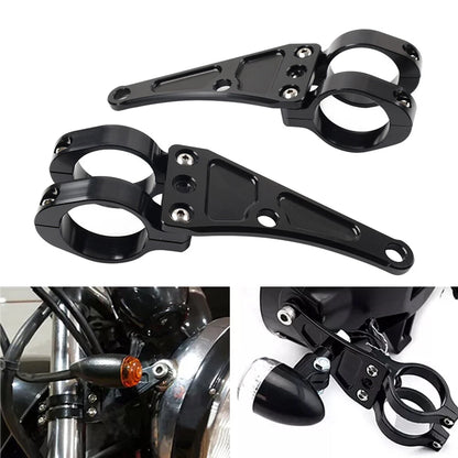 41MM Motorcycle Headlight Bracket Mount Clamp Fork Tube Holder For Harley