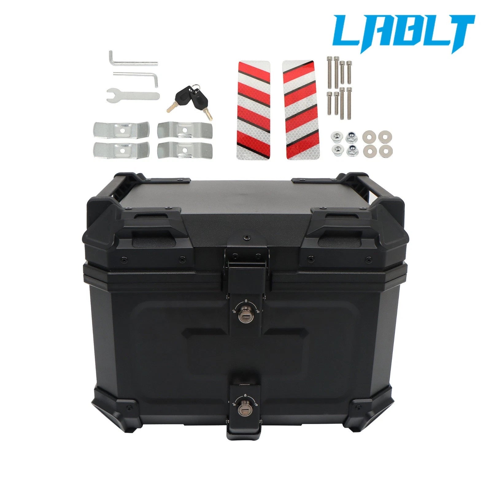 45L Motorcycle Rear Tour Box Top Case for LABLT (Waterproof, Security Lock)