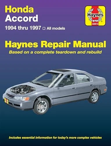 Haynes Repair Manual for Honda Accord (1994–1997)