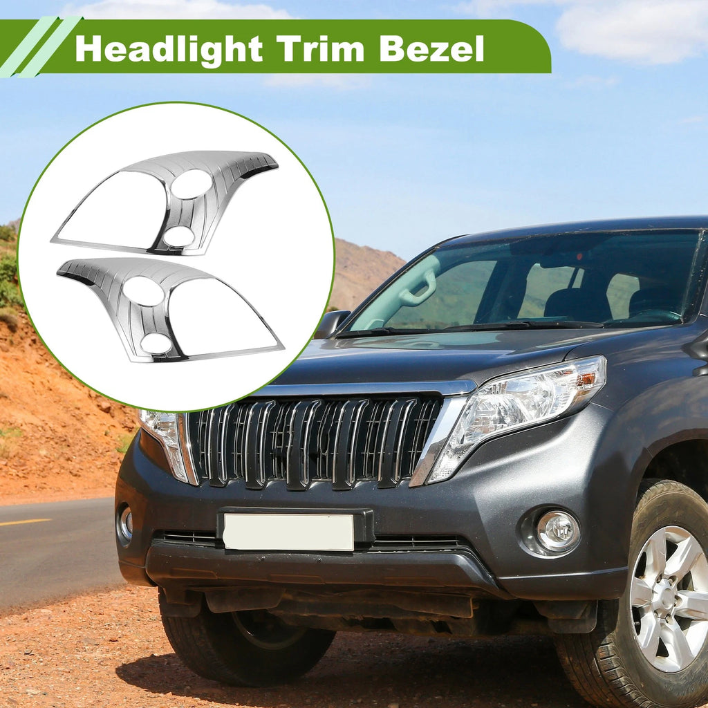 Headlight Trim Bezel Pair Front Left Right for Toyota Prado FJ120 (2003–2009)