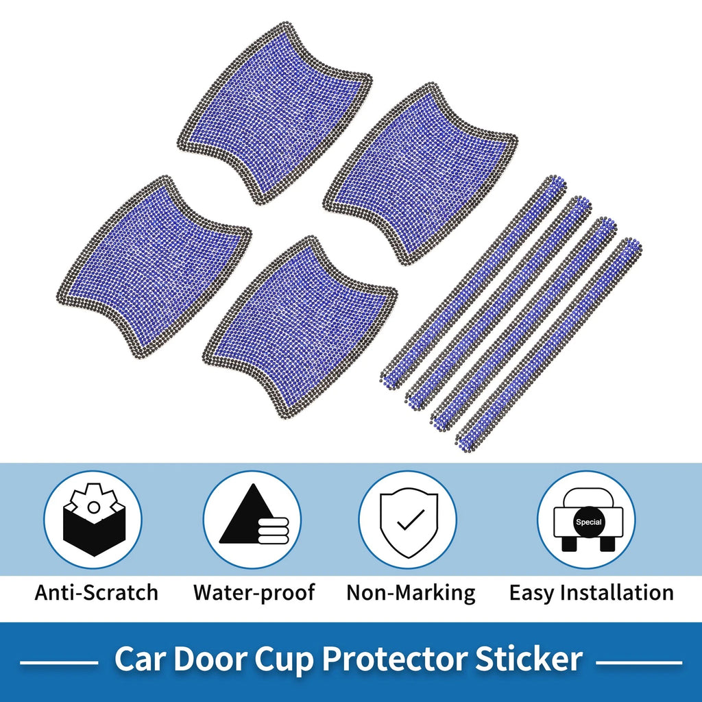 Door Handle Scratch Protector for - Blue, Black