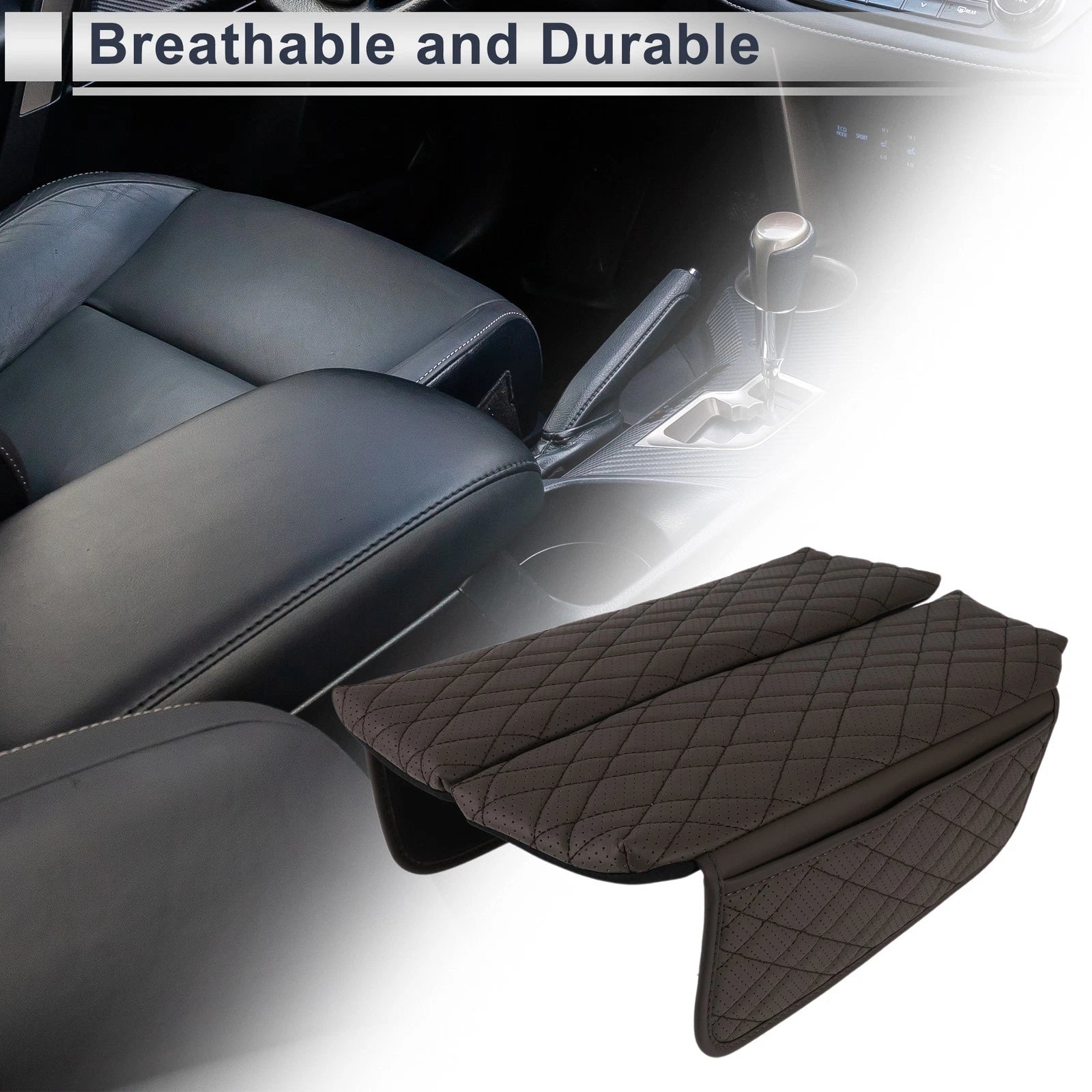 Car Center Console Cover with Storage Bag for BMW X5 (2014–2018)