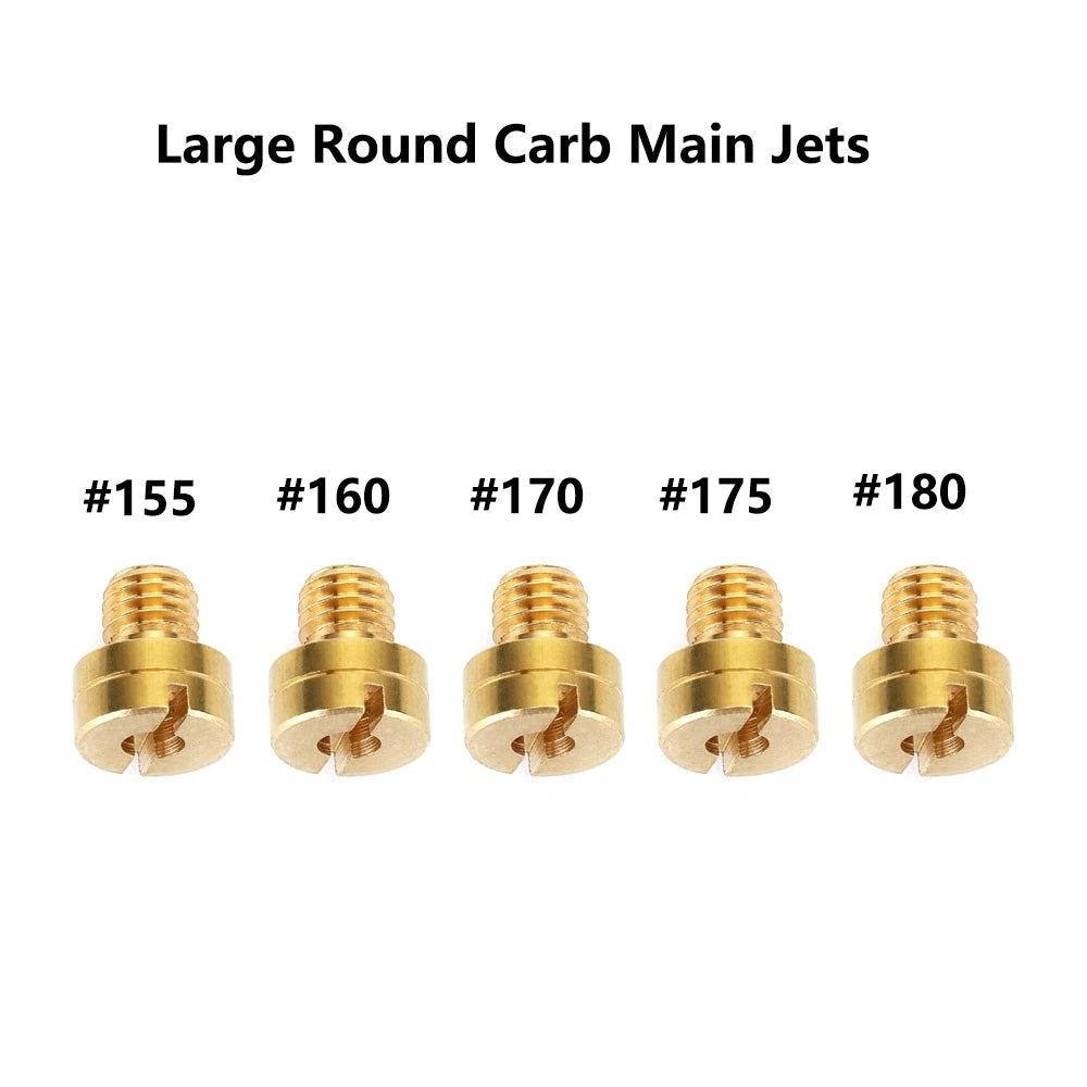 5pcs Carburetor Main Jets for Mikuni N100/604 (#155, #160, #170, #175, #180)