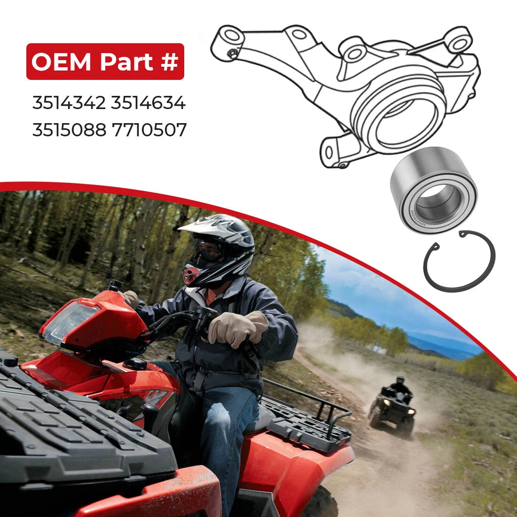 Front Wheel Bearings for Polaris Sportsman 300 400 450 500 570 600 700 800 (1996–2023)