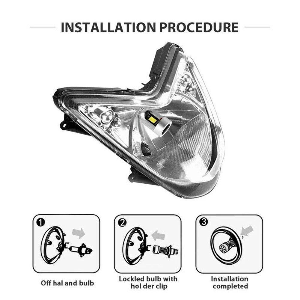 1pc LED Headlight Bulb H4 HB2 9003 for Motorcycle (High/Low Power)