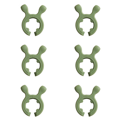 6 Pcs Heat Resistant Silicone Pot Handle Spatula Rack for Kitchen