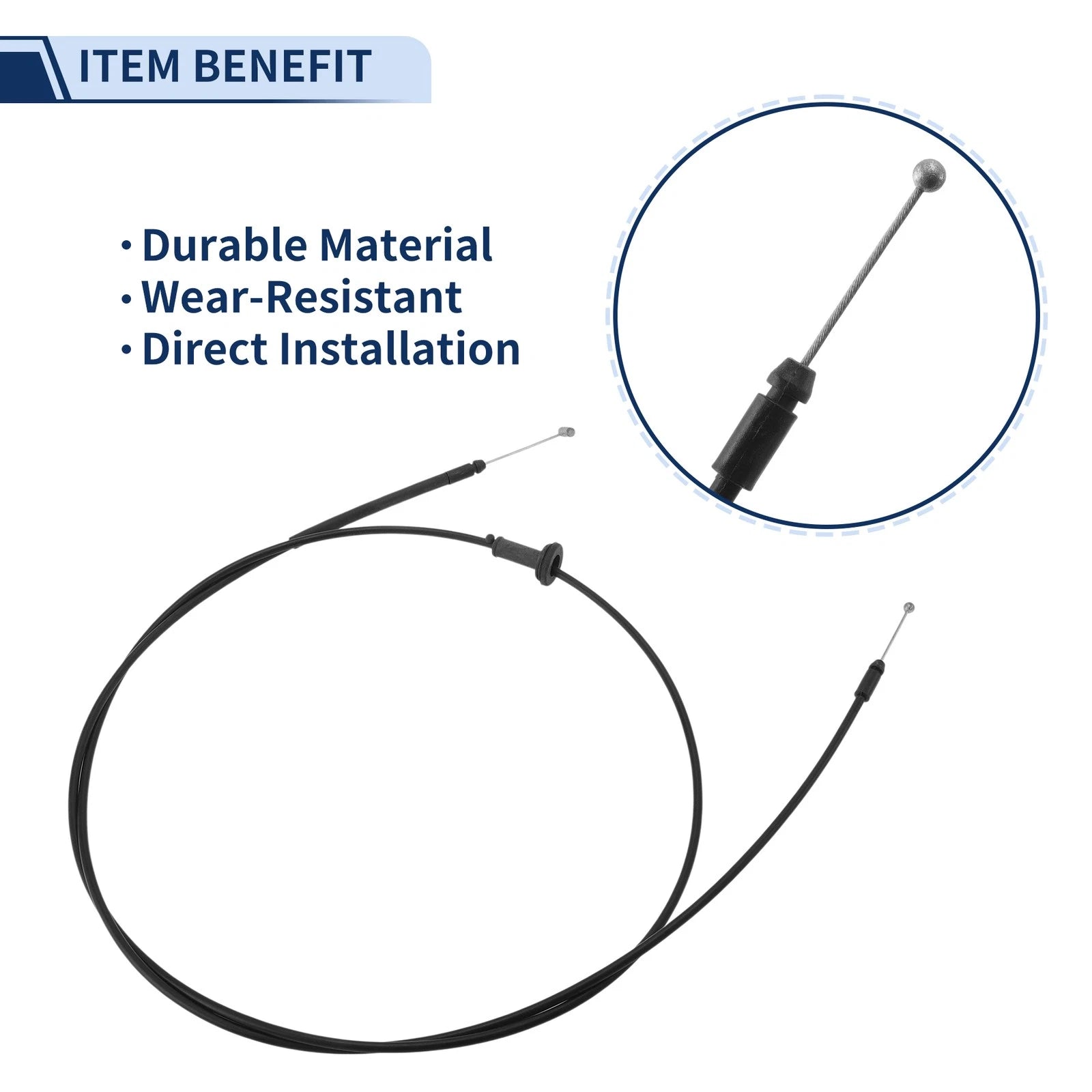 Hood Latch Release Cable Replacement for Hyundai Sonata (1999–2001)