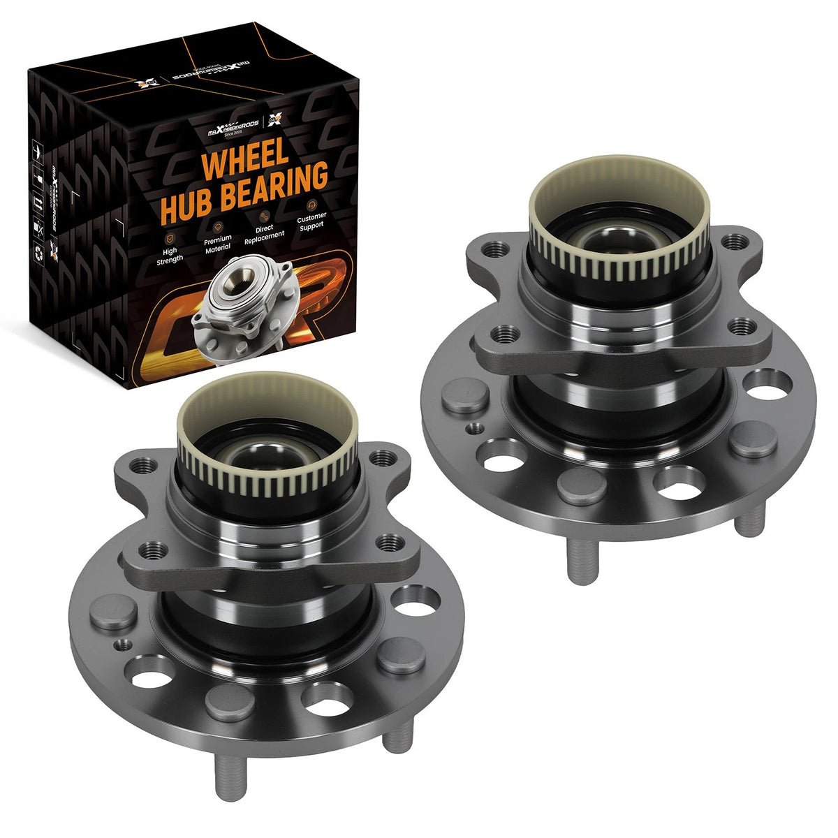 2pc Rear Wheel Bearing Hub for Hyundai Sonata (2010–2014) 512437 WE60771
