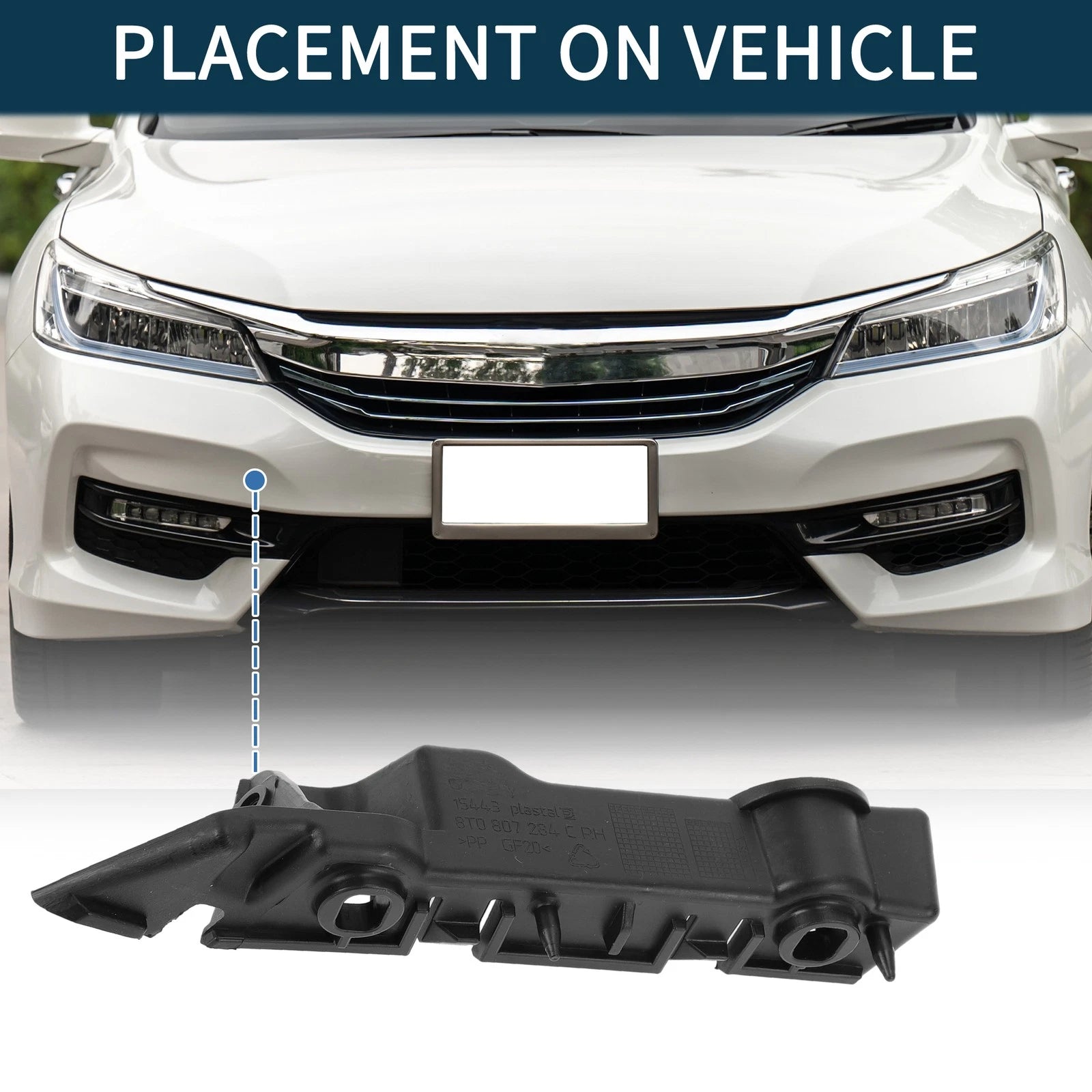 Right Front Bumper Retainer Bracket for Audi A5 (2008–2017)