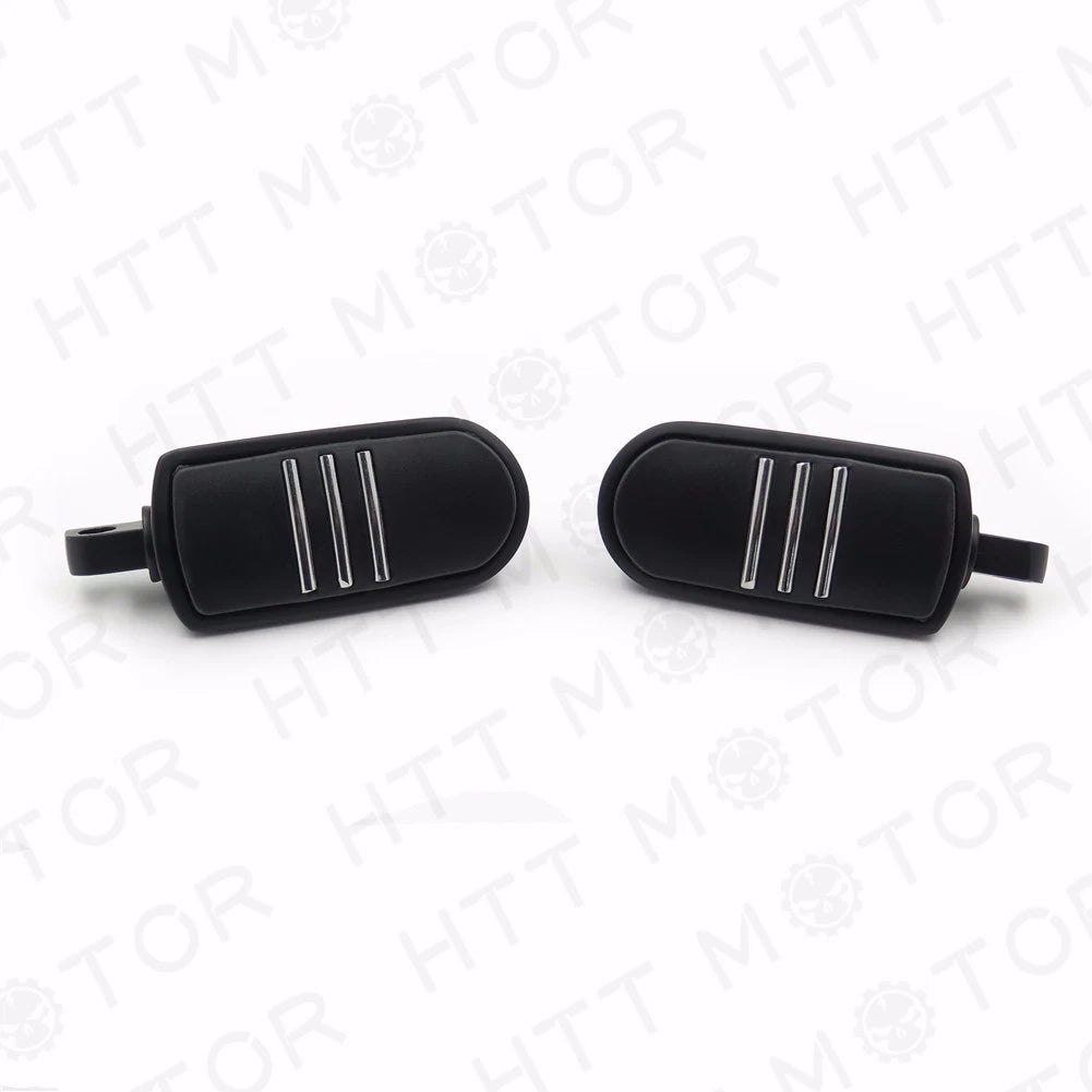 Black Streamliner Bar Footpeg Footrest for Harley Electra Glide (2000–2023)
