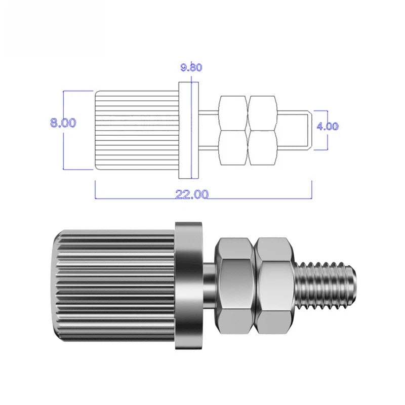 Grounding Terminal for Universal Applications (20A, Copper, Nickel Plated)